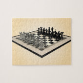Puzzle: Chessboard and Chess Pieces Legpuzzel (Horizontaal)