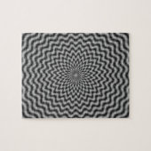 Puzzle Circular Wave in Monochrome Legpuzzel (Horizontaal)