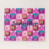 Puzzle comic super held, gepersonaliseerd legpuzzel (Horizontaal)