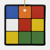 Puzzle Cube Game uit 1980, speciaal gepersonalisee Keramisch Ornament (Achterkant)