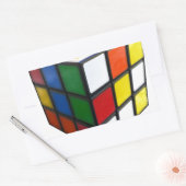 Puzzle Cube uit de jaren 80 Rechthoekige Sticker (Envelop)