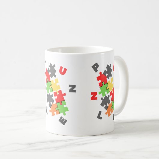 Puzzle cup koffiemok (Voorkant rechts)