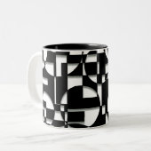 Puzzle de deco tweekleurige koffiemok (Voorkant links)