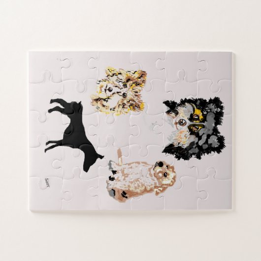 Puzzle: Doggie Dogs World Legpuzzel (Horizontaal)