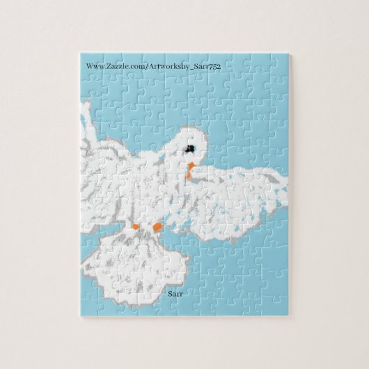 Puzzle: Dove in Flight Legpuzzel (Verticaal)