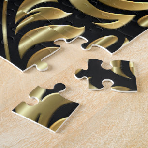 Puzzle - Drama in Black en Gold Legpuzzel