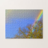 Puzzle - Dubbele regenboog in de hemel Legpuzzel (Horizontaal)