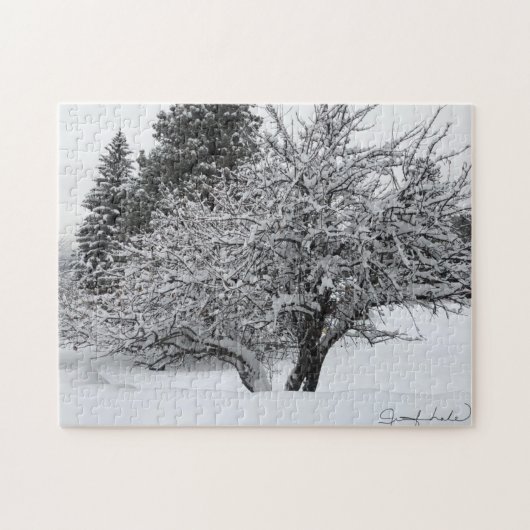 Puzzle eerste sneeuwboom legpuzzel (Horizontaal)