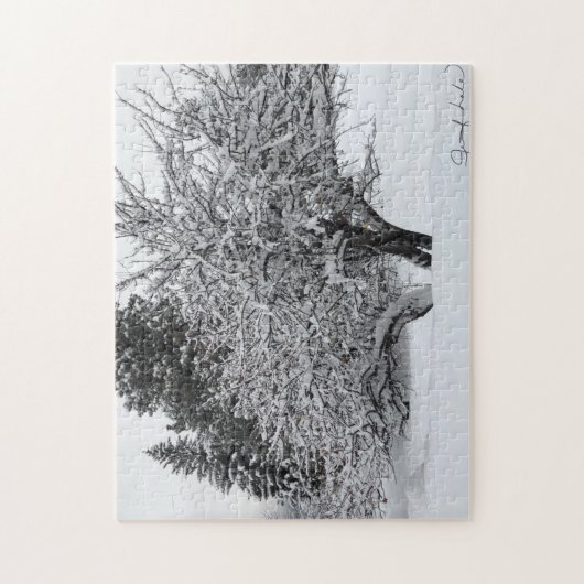 Puzzle eerste sneeuwboom legpuzzel (Verticaal)