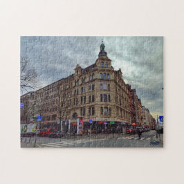 Puzzle “Esquina viva – Frankfurt cotidiana” Legpuzzel