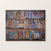 Puzzle "Fachadas de Ámsterdam" Legpuzzel (Horizontaal)