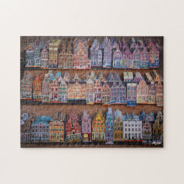 Puzzle "Fachadas de Ámsterdam" Legpuzzel