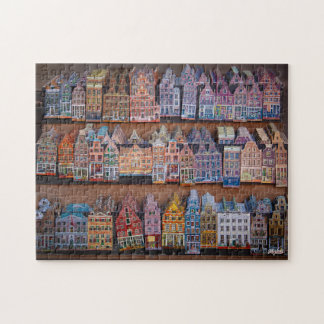 Puzzle "Fachadas de Ámsterdam" Legpuzzel