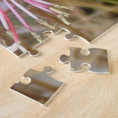 Puzzle - Fijne roze bloemen Legpuzzel (Zijkant)