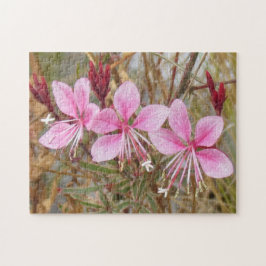Puzzle - Fijne roze bloemen Legpuzzel
