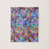 Puzzle Floral Abstract Glas in lood Legpuzzel (Verticaal)
