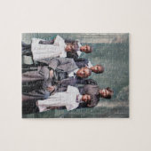 Puzzle-foto  zwarte familie legpuzzel (Horizontaal)