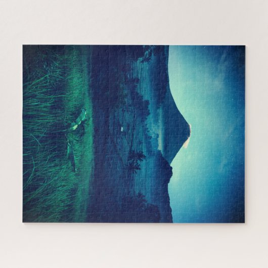 Puzzle-fout - Night Volcano Legpuzzel (Horizontaal)