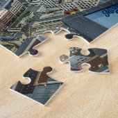 Puzzle “Frankfurt desde el cielo – Trama urbana” Legpuzzel (Zijkant)