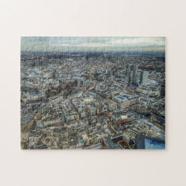 Puzzle “Frankfurt desde el cielo – Trama urbana” Legpuzzel