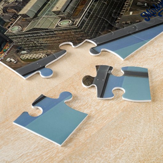 Puzzle “Frankfurt desde las alturas” Legpuzzel (Zijkant)