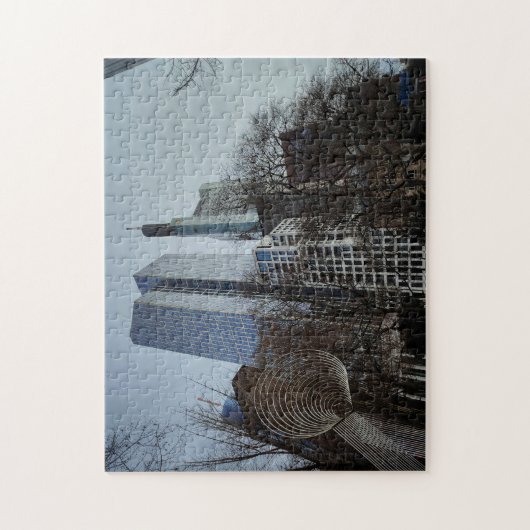 Puzzle “Frankfurt en equilibrio – Arte, árboles y  Legpuzzel (Verticaal)