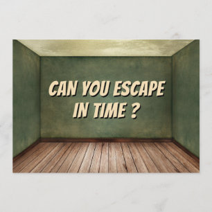 Puzzle Game Escape Room Party of Birthday Invitati Kaart