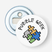 Puzzle Geek Button Flesopener (Voorkant)