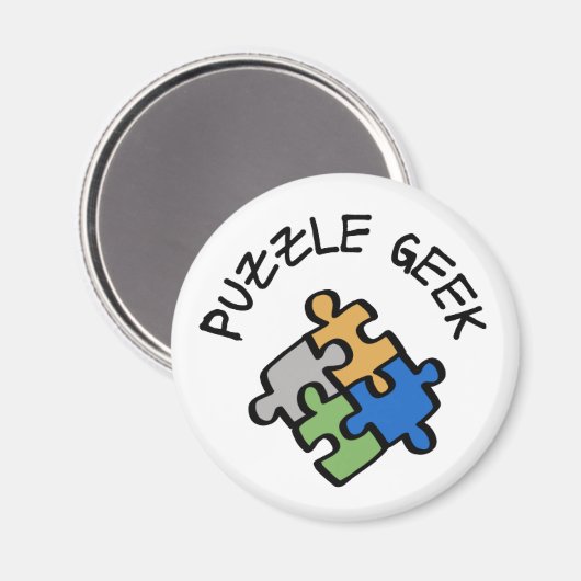 Puzzle Geek Magneet (Voorkant / Achterkant)