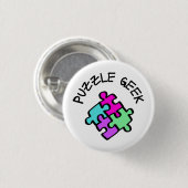 Puzzle Geek Ronde Button 3,2 Cm (Voorkant /achterkant)