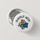Puzzle Geek Ronde Button 3,2 Cm (Voorkant /achterkant)