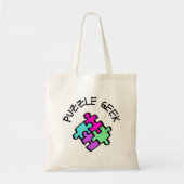 Puzzle Geek Tote Bag (Voorkant)