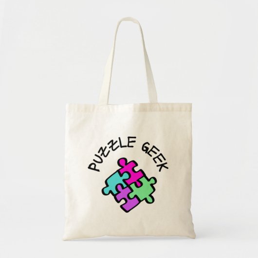Puzzle Geek Tote Bag (Voorkant)