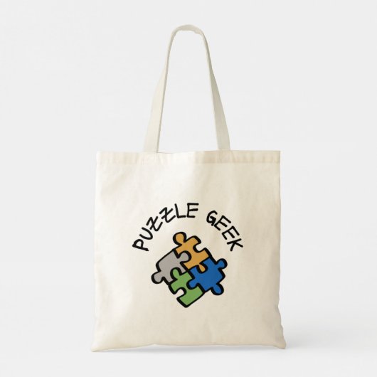 Puzzle Geek Tote Bag (Achterkant)