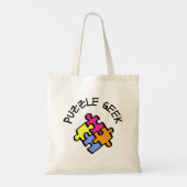 Puzzle Geek Tote Bag (Achterkant)