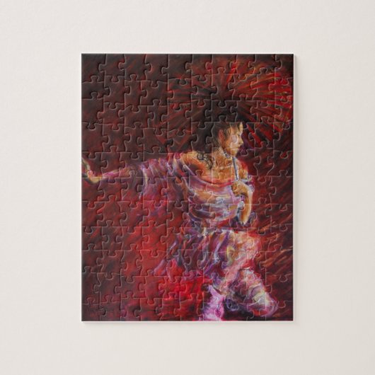 Puzzle - Geisha Painting Nik Helbig Legpuzzel (Verticaal)