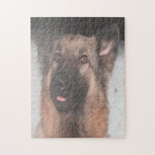 Puzzle German Shepherd Sticking Tongue out Legpuzzel (Verticaal)