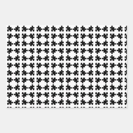 Puzzle Geschenkpapier Inpakpapier Vel (Voorkant 2)