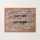 Puzzle - Graffiti op Brick Wall Legpuzzel (Horizontaal)