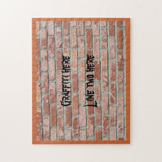 Puzzle - Graffiti op Brick Wall Legpuzzel (Verticaal)