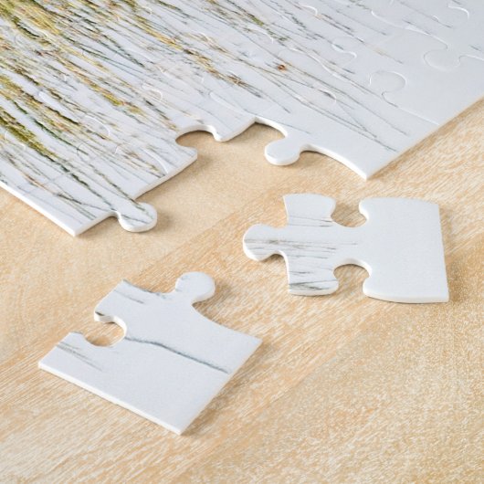 Puzzle - Great Blue Heron in een moeras Legpuzzel (Zijkant)