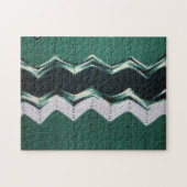 Puzzle - Green Ripple Afghan Legpuzzel (Horizontaal)
