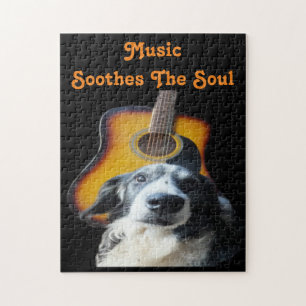 Puzzle Guitar Dog Legpuzzel
