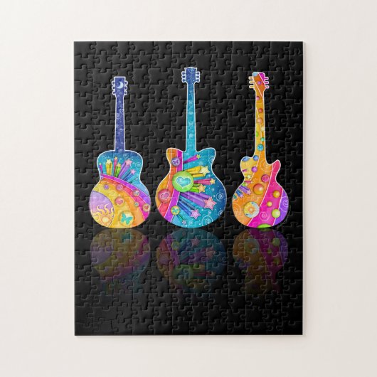 PUZZLE - GUITAR-REFLECTIES LEGPUZZEL (Verticaal)