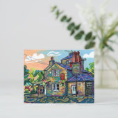 Puzzle Hall Inn, Sowerby Bridge Kunstprint Briefkaart (Staand voorkant)