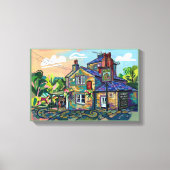 Puzzle Hall Inn, Sowerby Bridge Kunstprint Canvas Afdruk (Voorkant)
