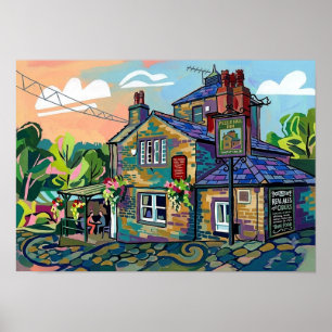 Puzzle Hall Inn, Sowerby Bridge Kunstprint Poster