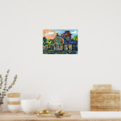 Puzzle Hall Inn, Sowerby Bridge Kunstprint Poster (Keuken)
