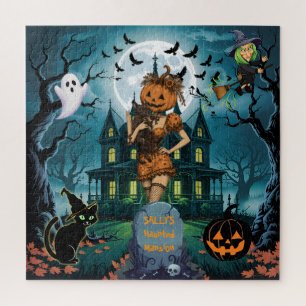 PUZZLE:Halloween Donkere Academie Goth Landhuis Legpuzzel