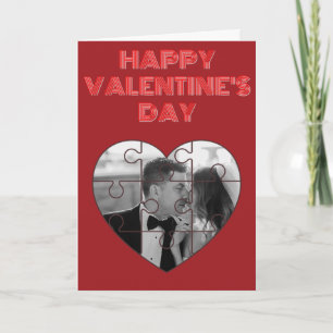 Puzzle Hart Custom Foto Valentijnsdagkaart Kaart